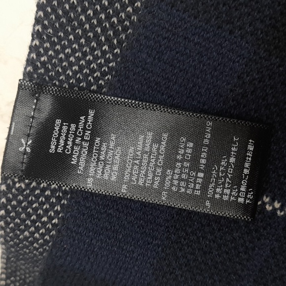 Thick Cotton men's scarf - Picture 4 of 4